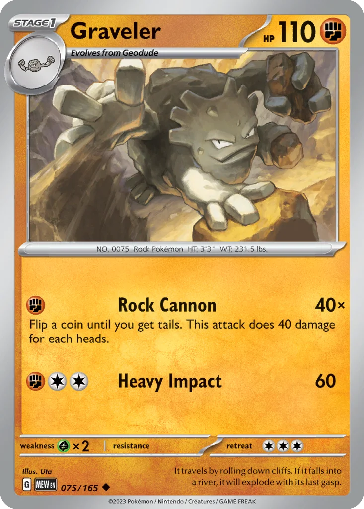 Graveler 075/165 Uncommon
