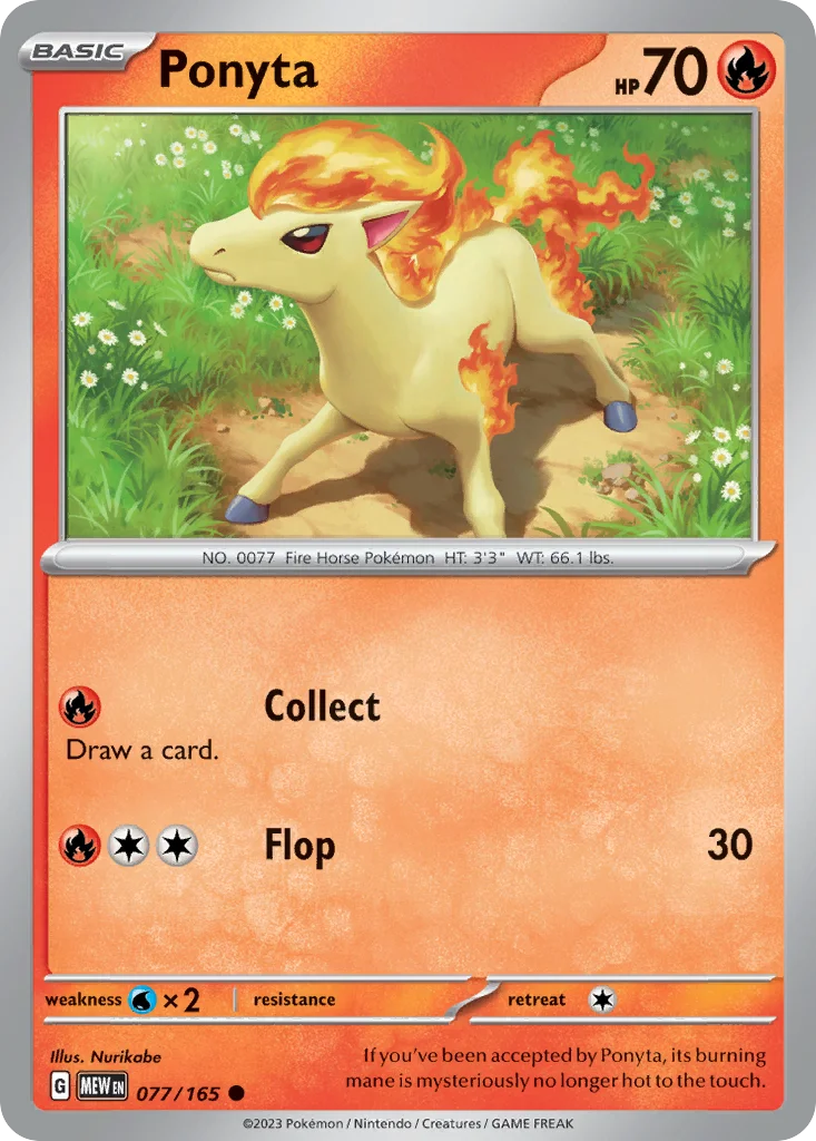 Ponyta 077/165 Common