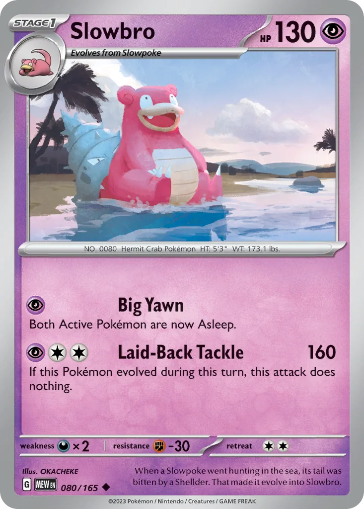 Slowbro 080/165 Uncommon