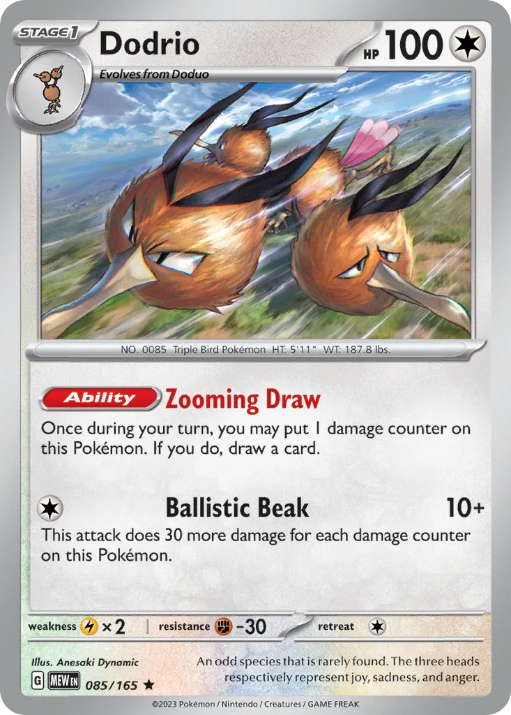 Dodrio 085/165 Rare