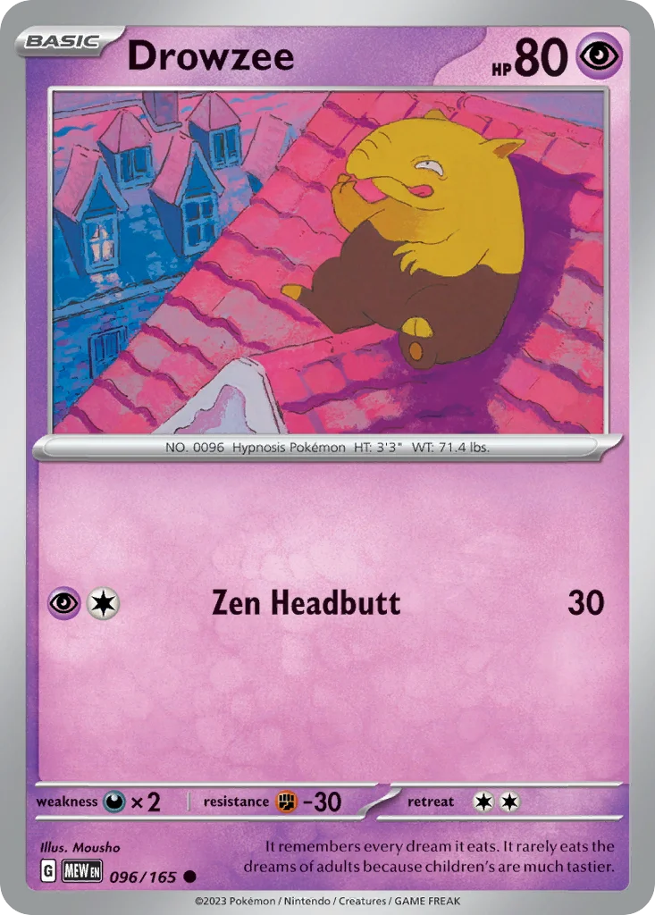 Drowzee 096/165 Common