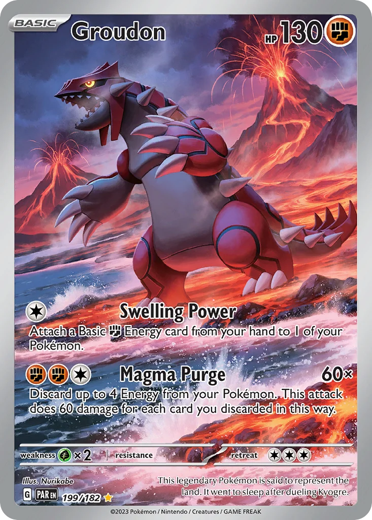 sv4-199 Groudon 199/182 Illustration rare