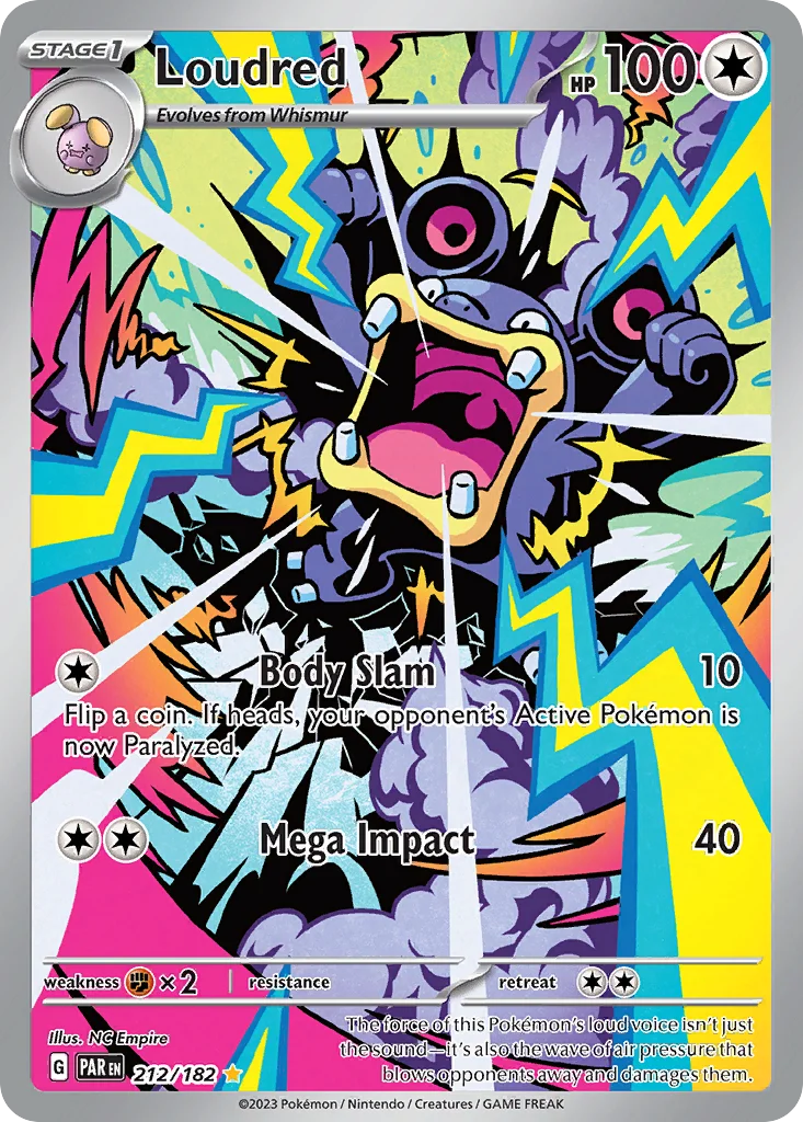 Loudred 212/182 Illustration rare