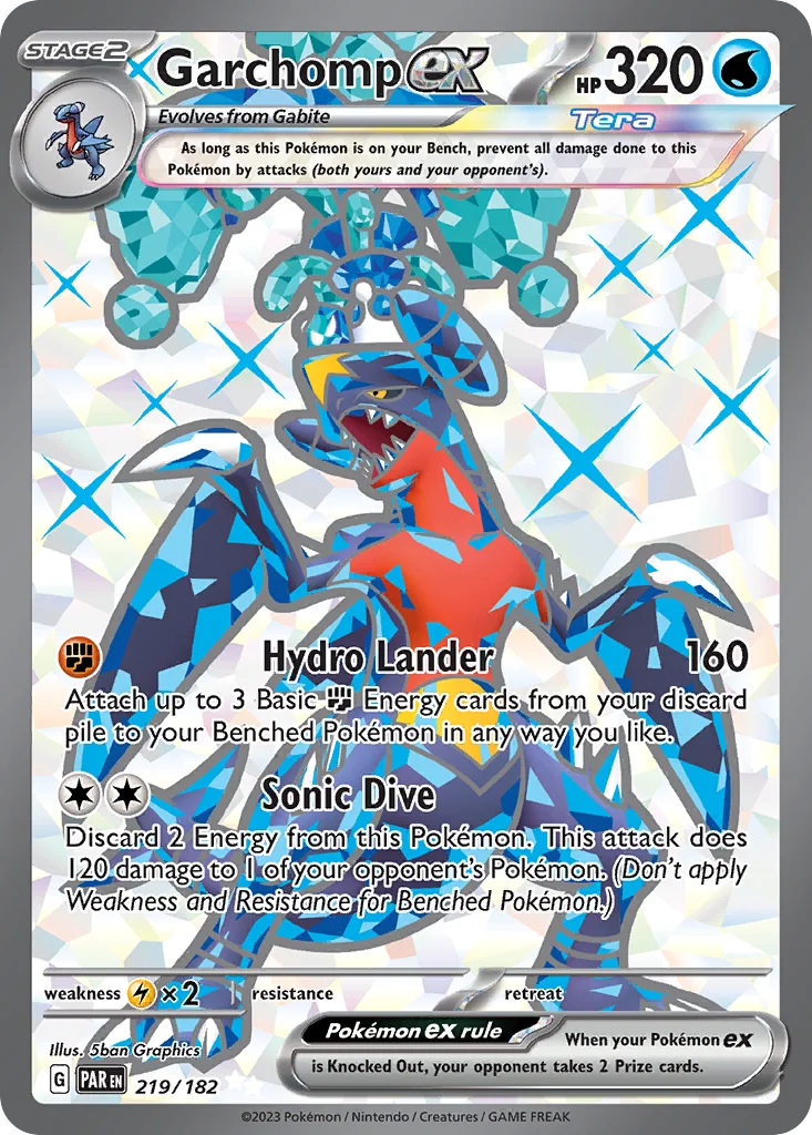 sv4-219 Garchomp ex 219/182 Ultra rare