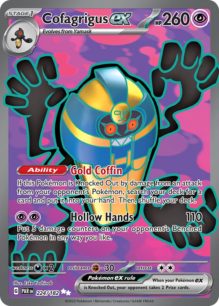 sv4-224 Cofagrigus ex 224/182 Ultra rare