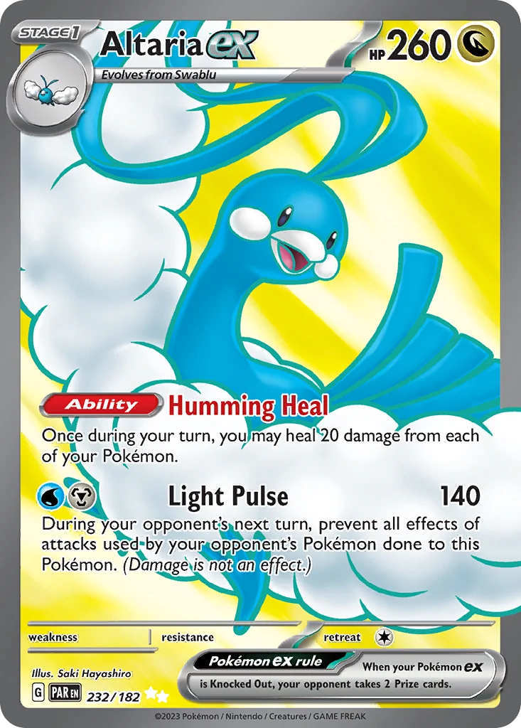 sv4-232 Altaria ex 232/182 Ultra rare