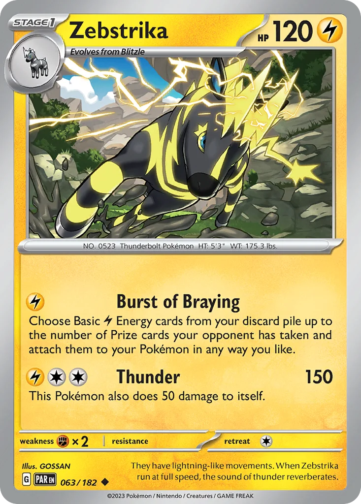 Zebstrika 063/182 Uncommon