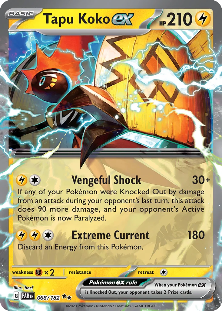 Tapu Koko ex 068/182 Double rare