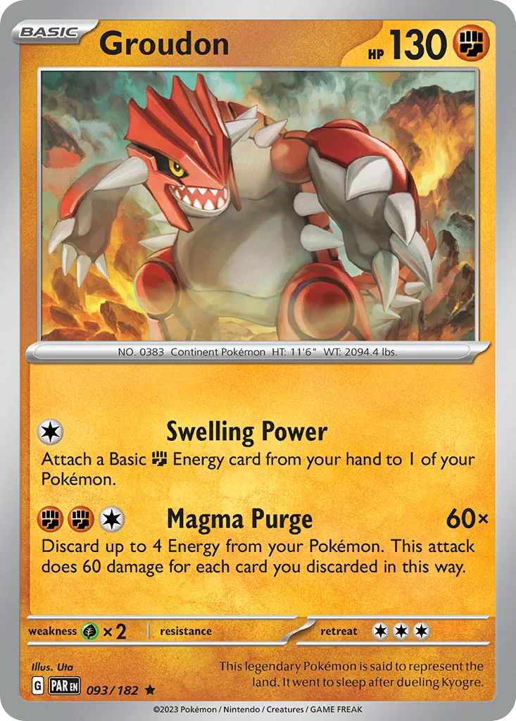 Groudon 093/182 Rare