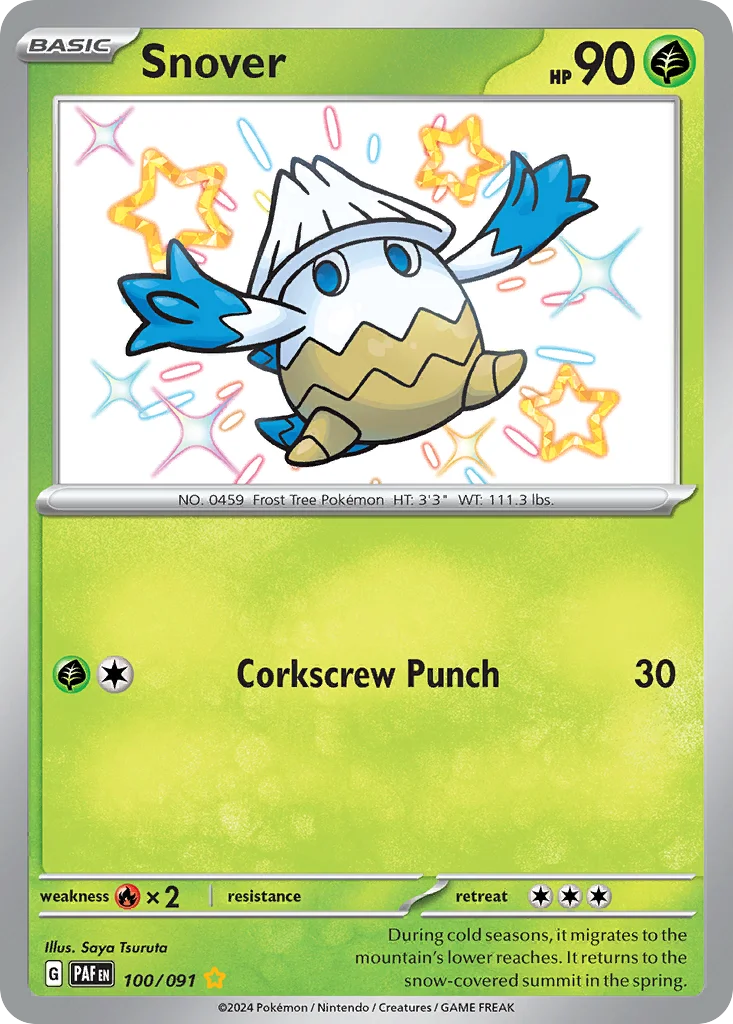 Snover 100/091 Shiny rare