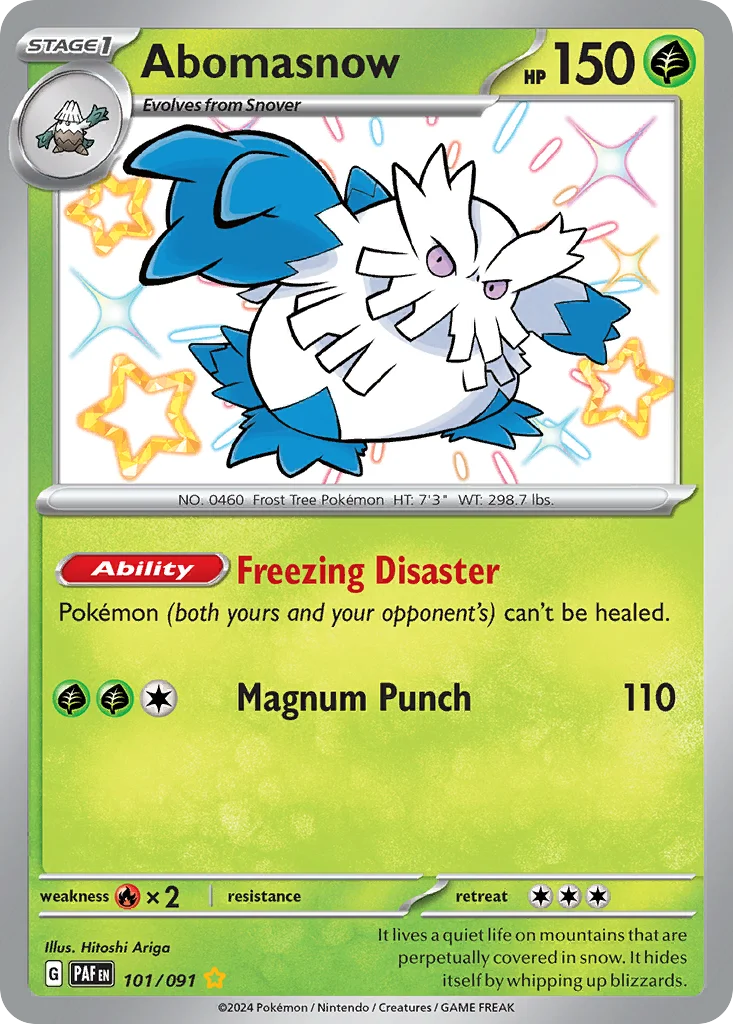 Abomasnow 101/091 Shiny rare