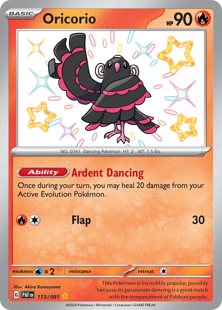 Oricorio 113/091 Shiny rare
