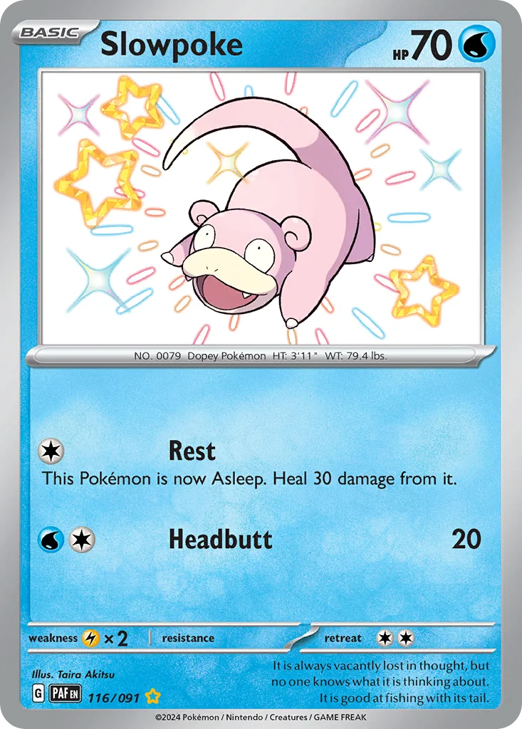 sv4pt5-116 Slowpoke 116/091 Shiny rare