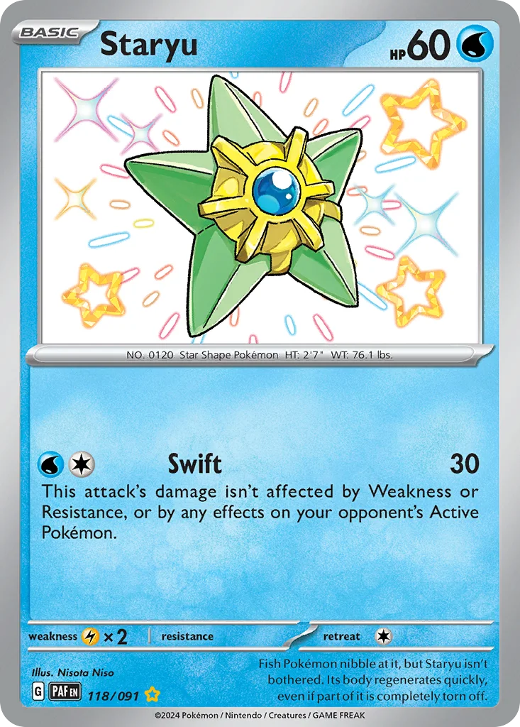 Staryu 118/091 Shiny rare