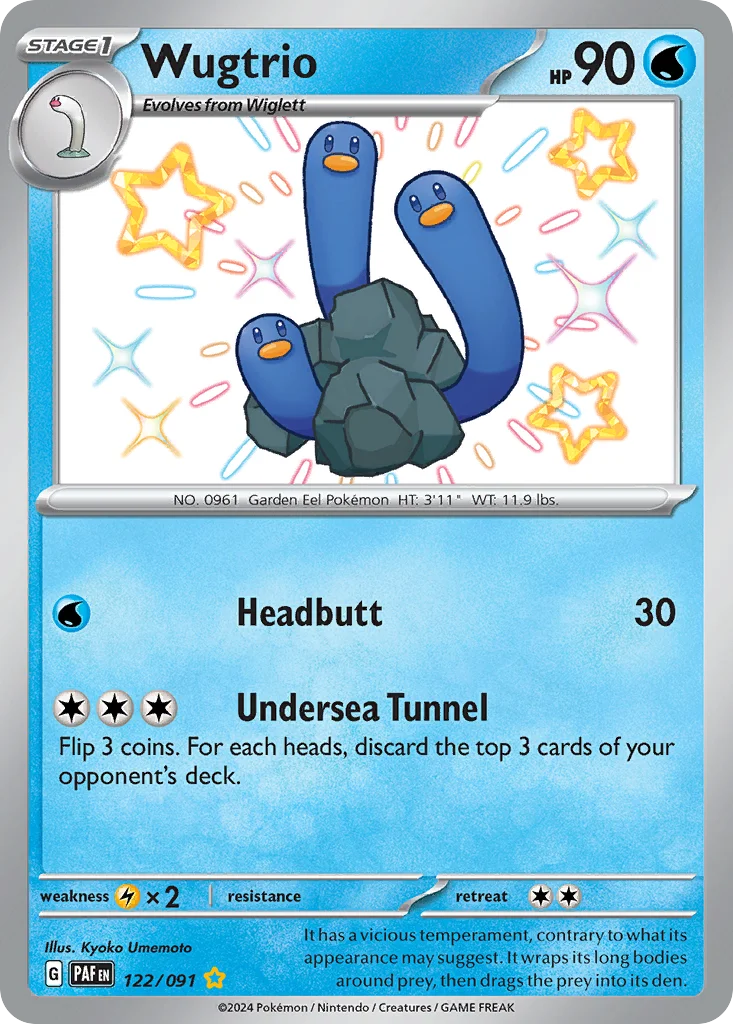 Wugtrio 122/091 Shiny rare