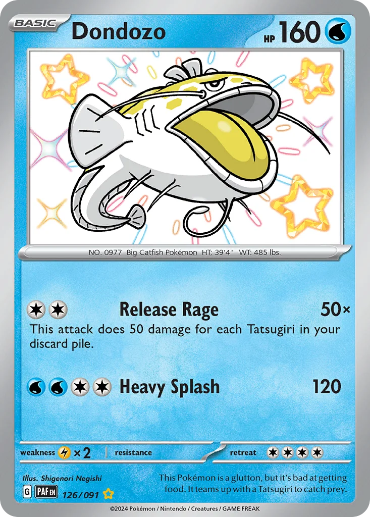 sv4pt5-126 Dondozo 126/091 Shiny rare
