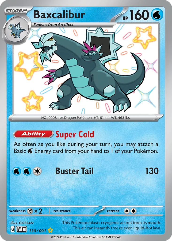 Baxcalibur 130/091 Shiny rare