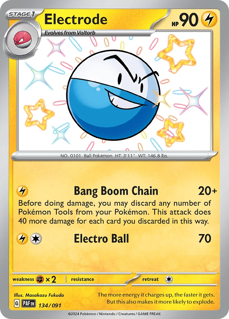 sv4pt5-134 Electrode 134/091 Shiny rare