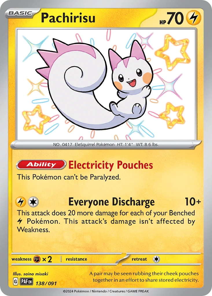 Pachirisu 138/091 Shiny rare