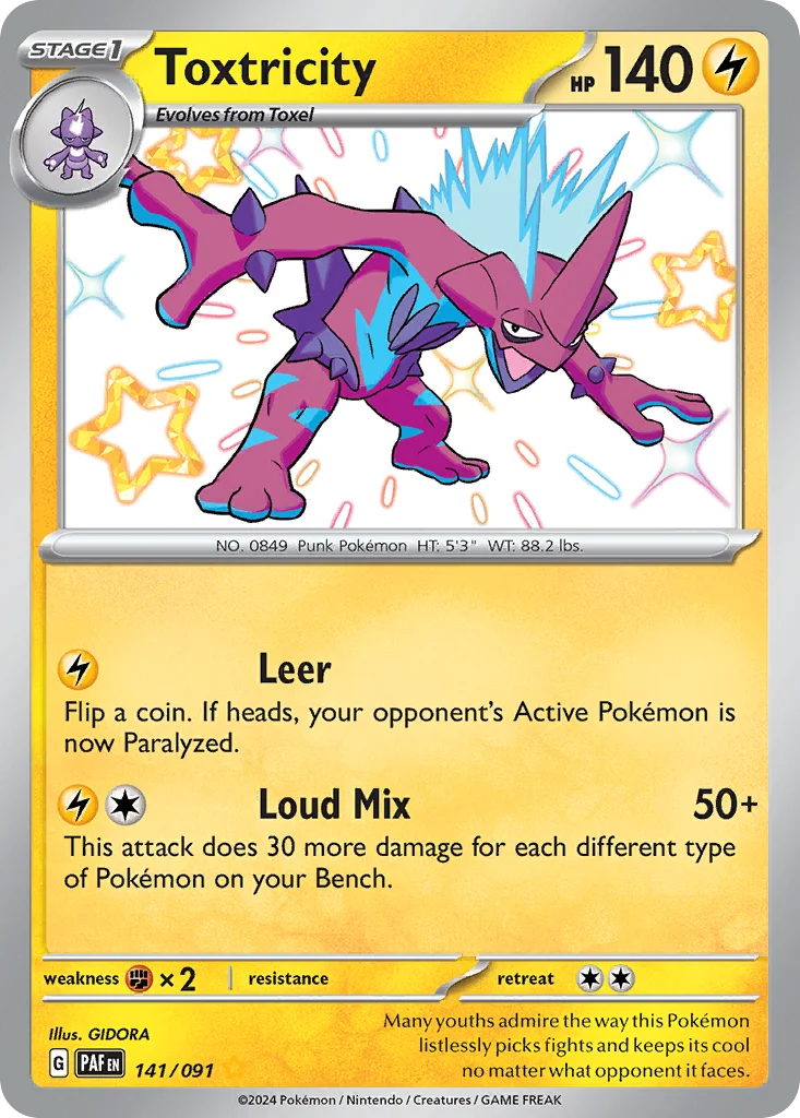 Toxtricity 141/091 Shiny rare