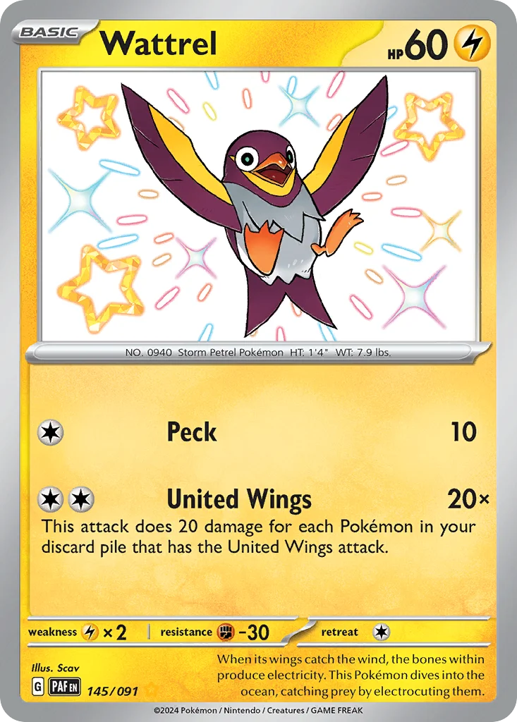 Wattrel 145/091 Shiny rare