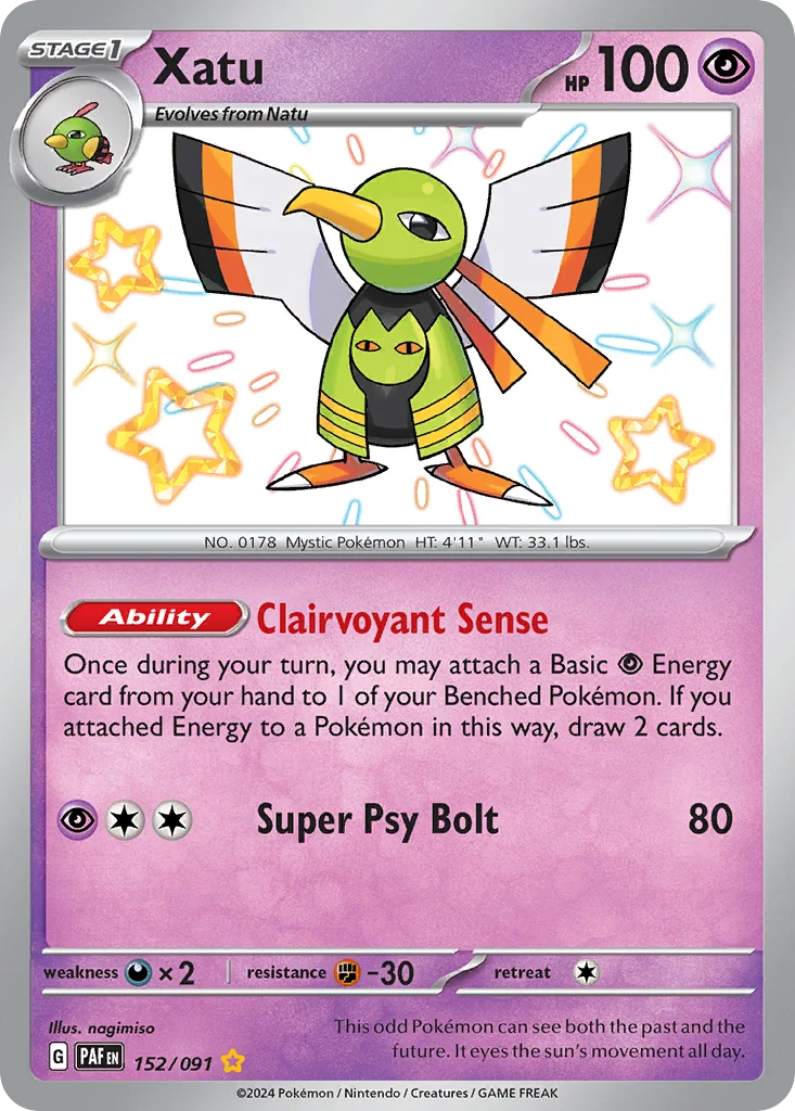 Xatu 152/091 Shiny rare