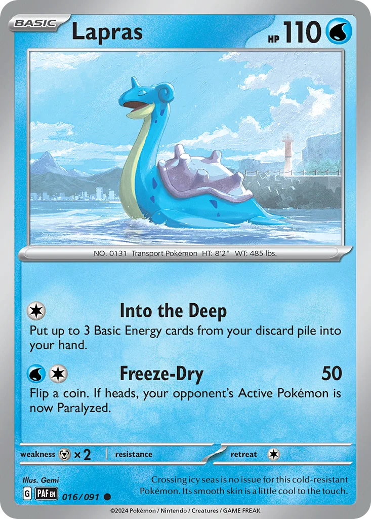 sv4pt5-16 Lapras 016/091 Common