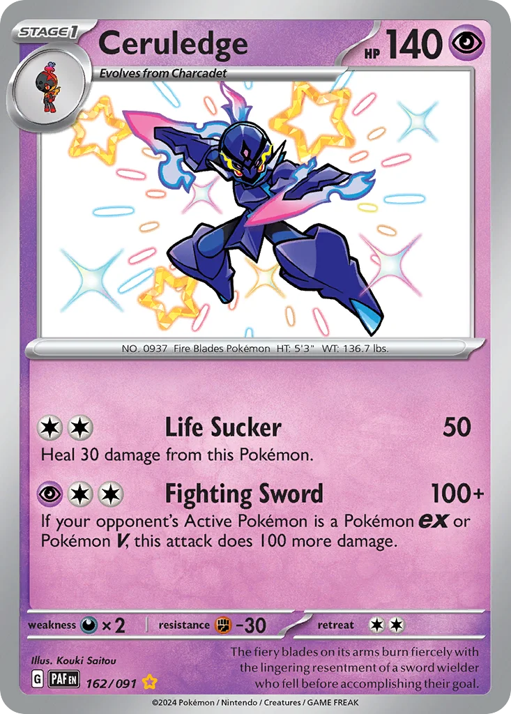 Ceruledge 162/091 Shiny rare