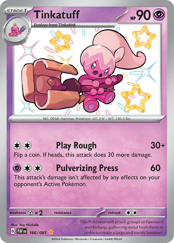 Tinkatuff 166/091 Shiny rare