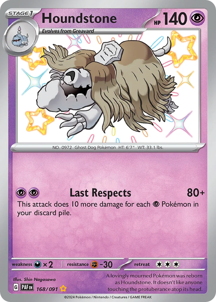 Houndstone 168/091 Shiny rare