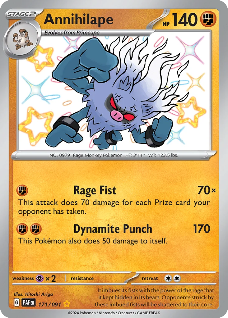 Annihilape 171/091 Shiny rare
