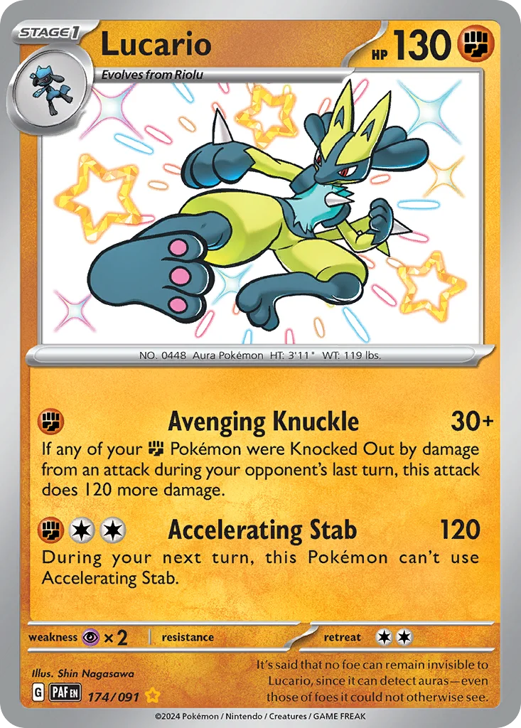 Lucario 174/091 Shiny rare