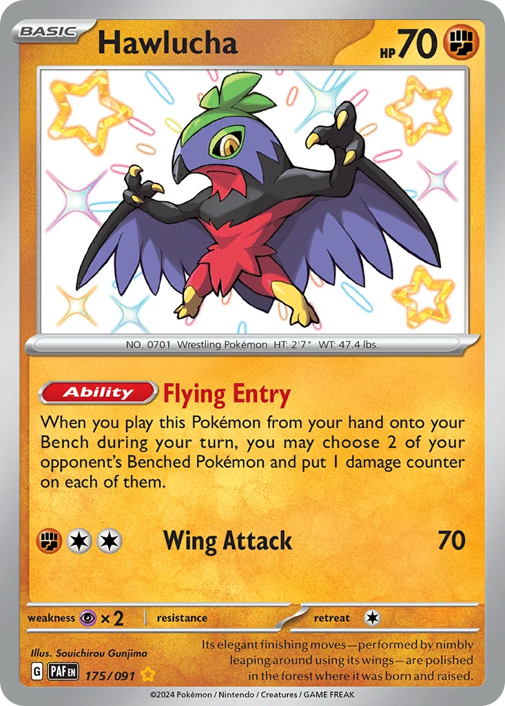 Hawlucha 175/091 Shiny rare