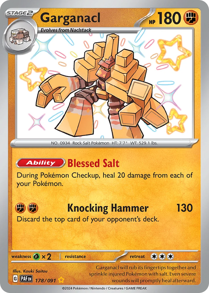 Garganacl 178/091 Shiny rare