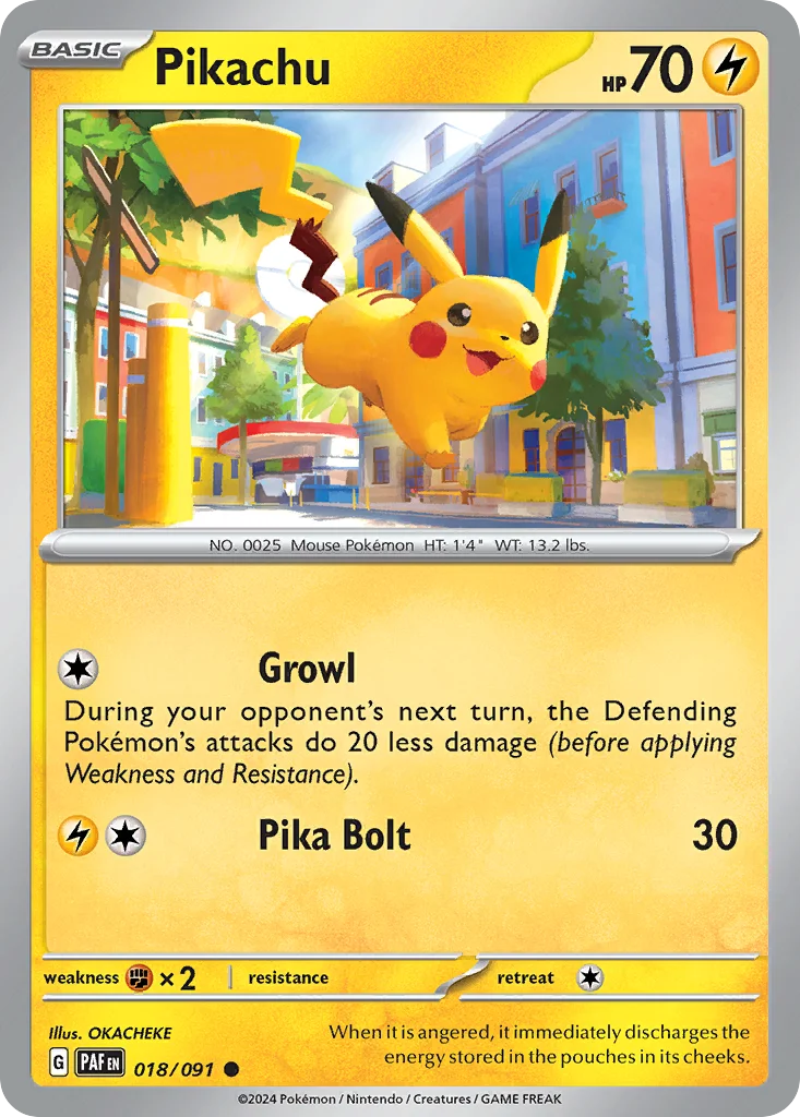 sv4pt5-18 Pikachu 018/091 Common