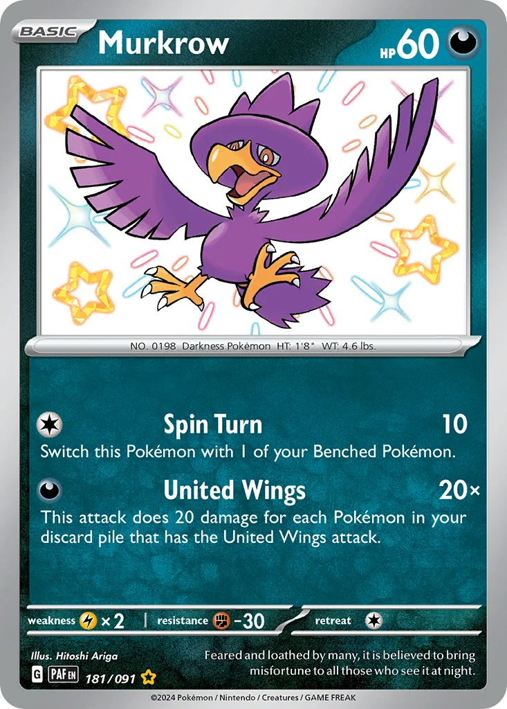 Murkrow 181/091 Shiny rare