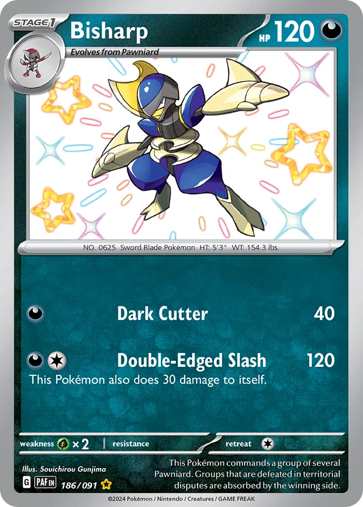 Bisharp 186/091 Shiny rare