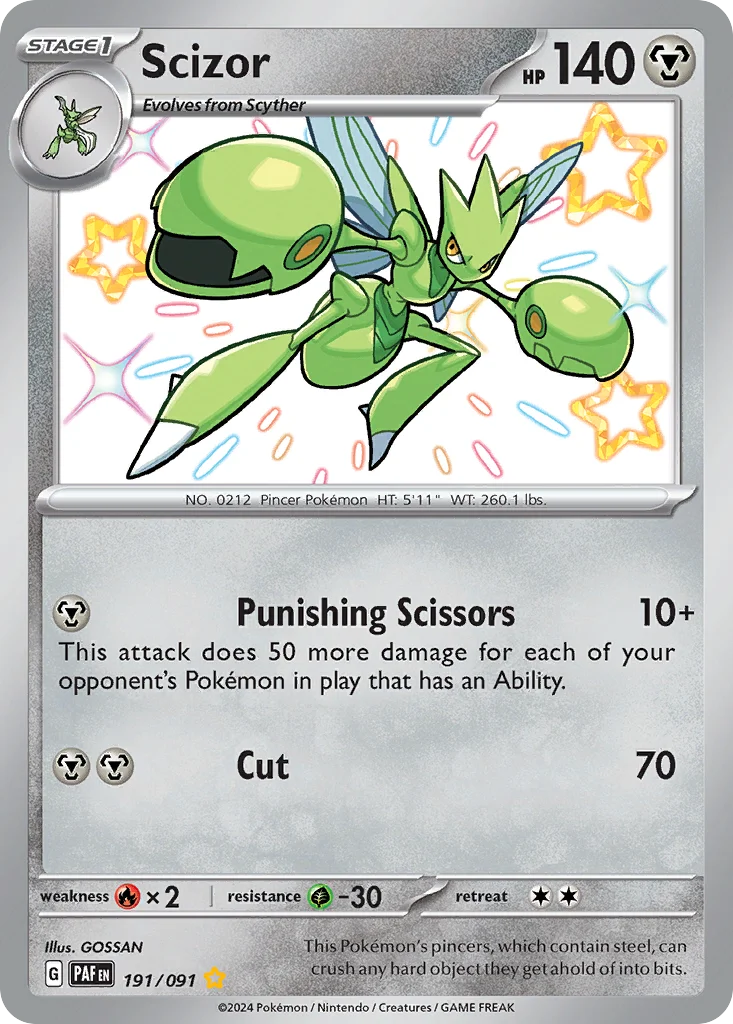 Scizor 191/091 Shiny rare