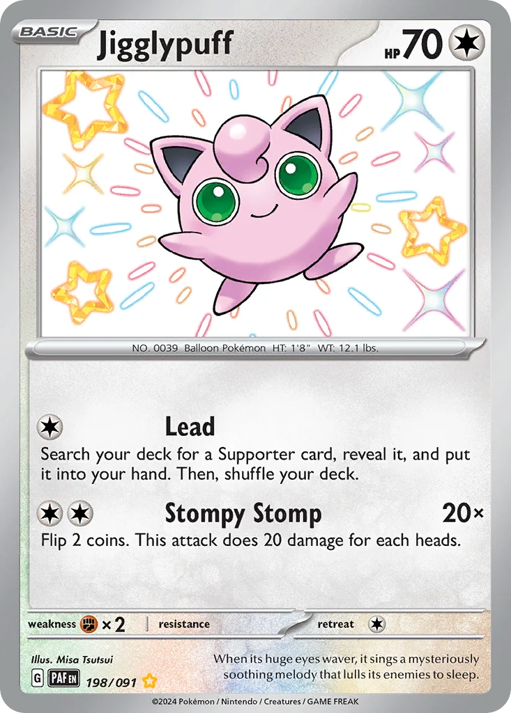 sv4pt5-198 Jigglypuff 198/091 Shiny rare