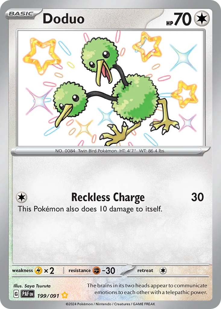 sv4pt5-199 Doduo 199/091 Shiny rare