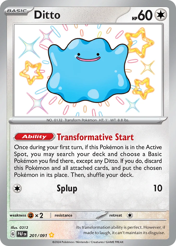 Ditto 201/091 Shiny rare