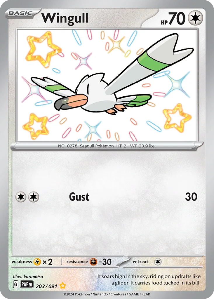 Wingull 203/091 Shiny rare