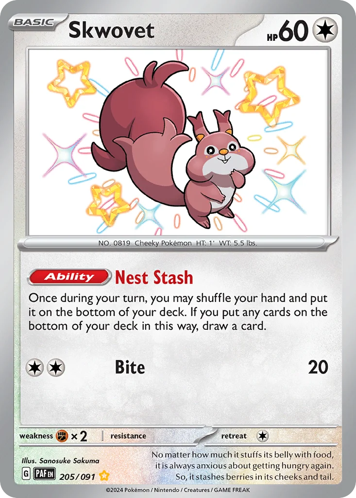 Skwovet 205/091 Shiny rare