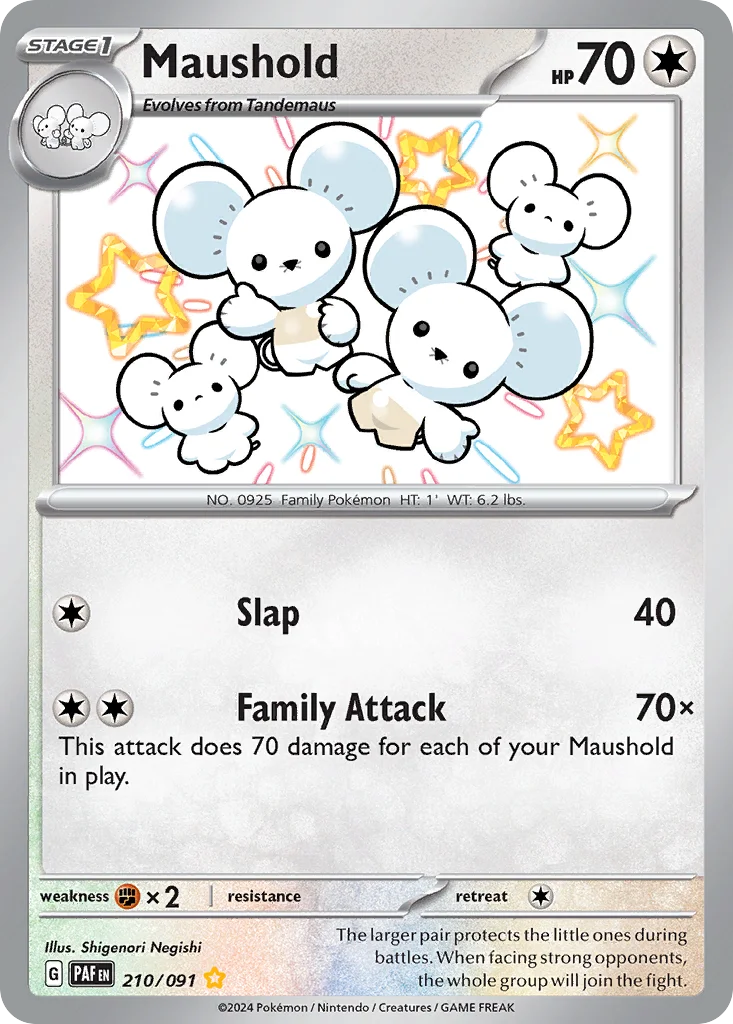 sv4pt5-210 Maushold 210/091 Shiny rare