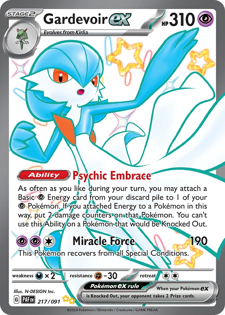 Gardevoir ex 217/091 Shiny ultra rare