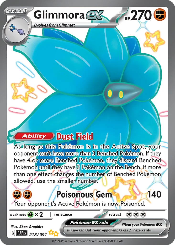 Glimmora ex 218/091 Shiny ultra rare