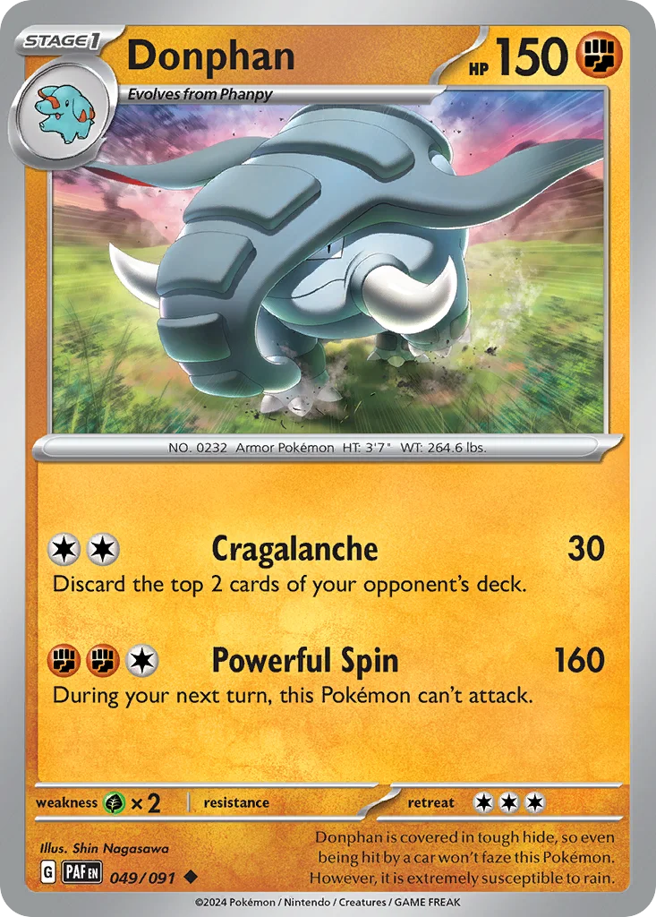 sv4pt5-49 Donphan 049/091 Uncommon