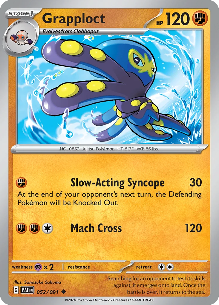 sv4pt5-52 Grapploct 052/091 Uncommon
