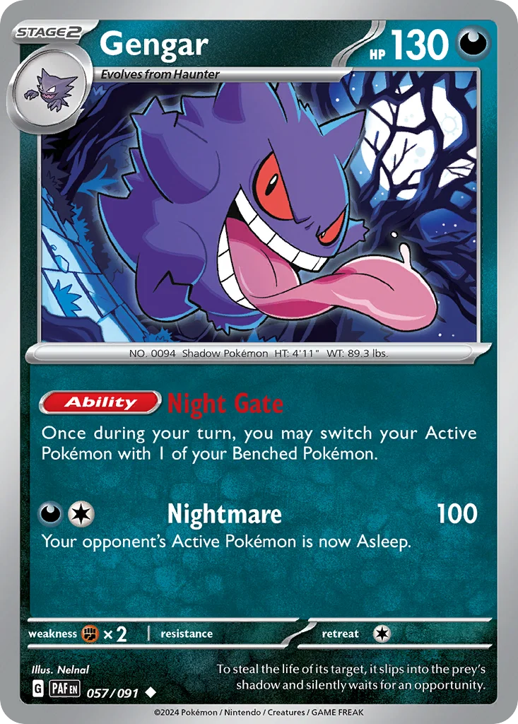 sv4pt5-57 Gengar 057/091 Uncommon