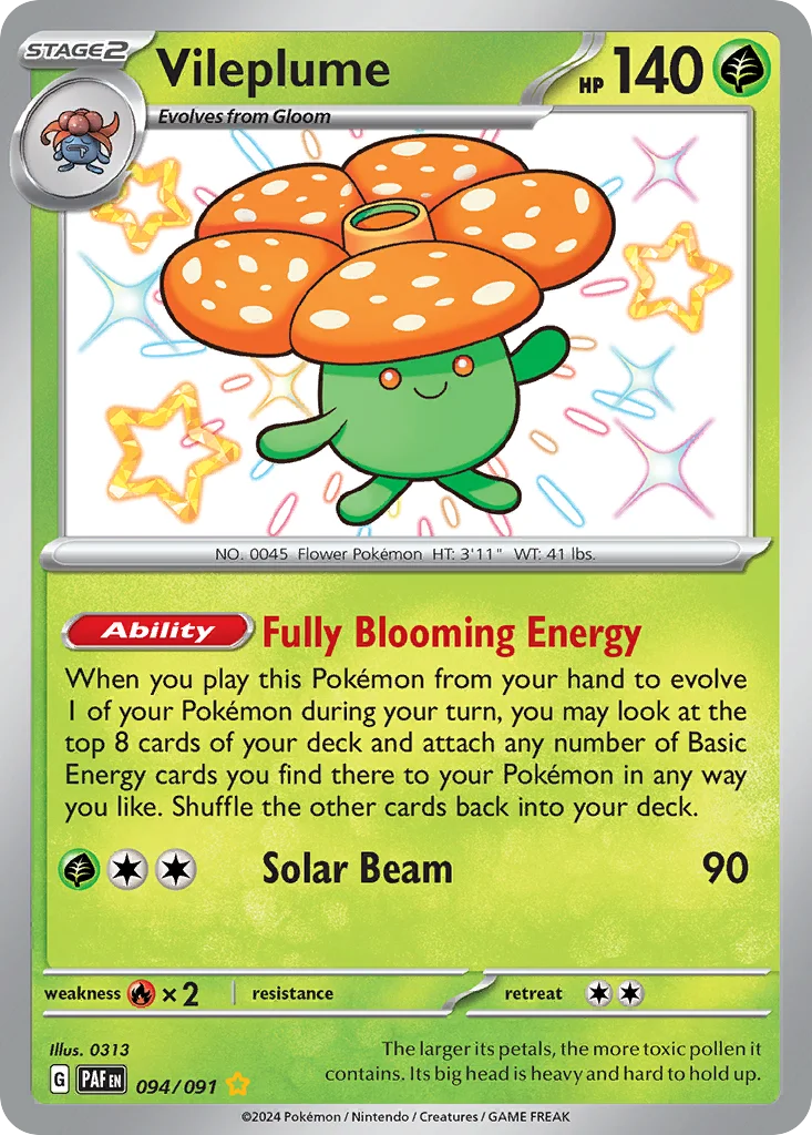 Vileplume 094/091 Shiny rare